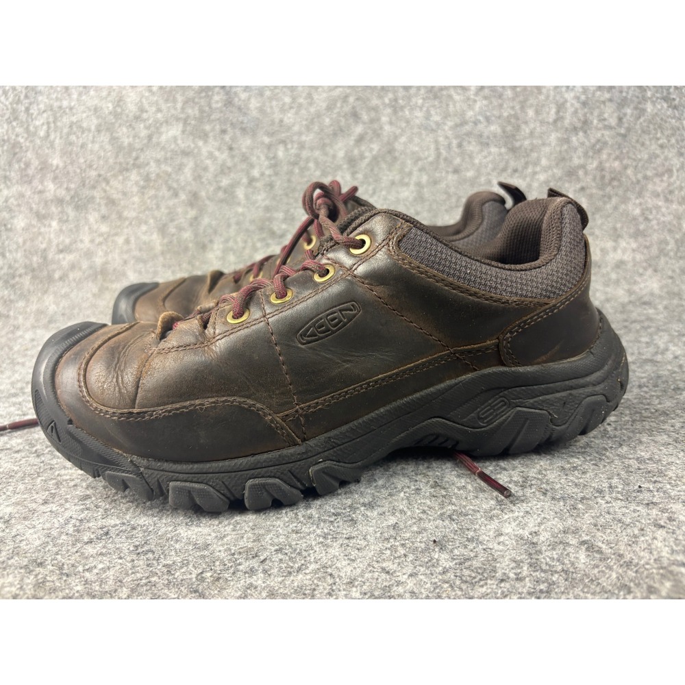 KEEN Hiking Shoes Women 8.5 Brown Leather Low Top Trail Wide 1023268